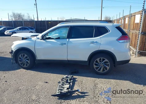 2016 Nissan Rogue S из США, поврежденный, VIN KNMAT2MV0GP734068